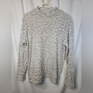 Angels Cheetah Print High Neck Sweater